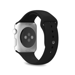 Silicone Band PURO ICON for Apple Watch, black / PUICNAW40BLK