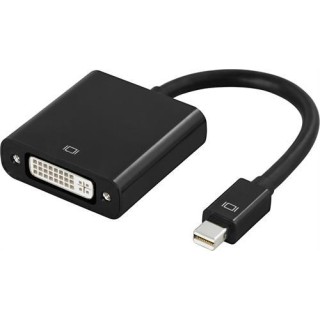 Adapter DELTACO mini, DisplayPort / DVI-D, 0.1m, black / DP-DVI6