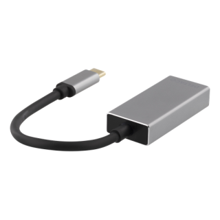 Adapter DELTACO USB-C-DisplayPort, 3840x2160, 60Hz, space gray / USBC-DP2