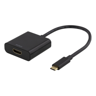 Adapter DELTACO USB-C to HDMI, 4096x2160 30Hz, black / USBC-HDMI8