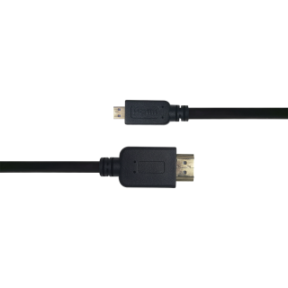 Cable DELTACO HDMI - micro HDMI, 4K UHD in 60Hz, 2m, black / HDMI-1023-K / R00100007