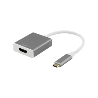 USB-C to HDMI adapter, 0.2m, 4096x2160 in 60Hz, HDMI 2.0, HDCP 2.2, space gray DELTACO / USBC-HDMI9