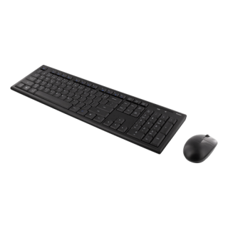 DELTACO Wireless Keyboard and Mouse, 105 Keys, LT/EN Layout, 2.4GHz USB Nano Receiver, Black  TB-114-LT