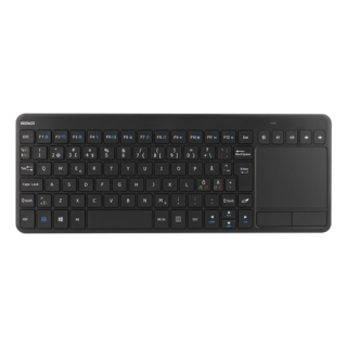 Keyboard DELTACO wireless mini with touchpad, EN, 2.4G, black / TB-504-EN