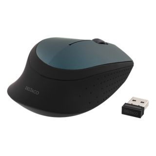Mouse DELTACO, wireless, 1200 DPI, green / MS-461