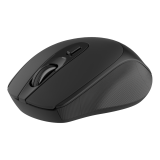 Wireless compact silent mouse DELTACO 1600 DPI, USB receiver, 4 buttons, dark gray / MS-804
