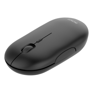 Wireless flat silent mouse DELTACO 1600 DPI, USB receiver, 4 buttons, dark gray / MS-803