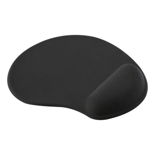 Mouse pad DELTACO OFFICE with wrist rest in gel, black / DELO-0207