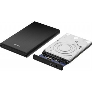  HDD dėžutė  1x2.5 "SATA HD, SATA 6Gb / s , USB 3.0, aliuminis / plastikas DELTACO juoda / MAP-GD28U3