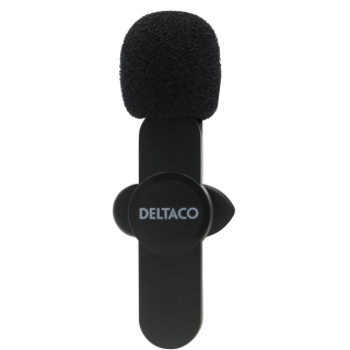 Wireless vlogging microphone DELTACO USB-C/Lightning, 1-pack / VLOG-100