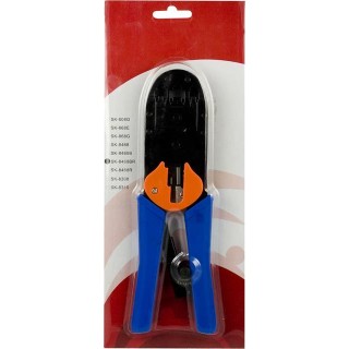 Modular tool for 4/6/8 pin with cutter / stripper, metal / plastic DELTACOIMP blue / black / orange / VK-16