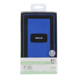 Smartphone repair kit DELTACO 38 pcs, blue / VK-51