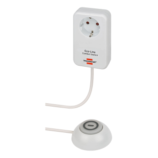 Power switch BRENNEN 1 socket, 1.5m, white / GT-654 / 1508220