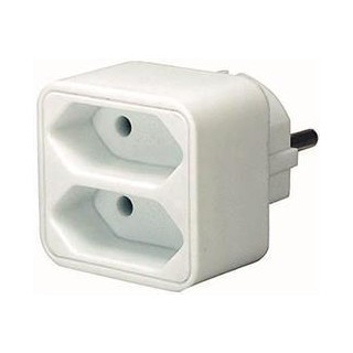 Socket, 2xIEC 60906-1 socket, 1x CEE 7/7, white Brennenstuhl / GT-469
