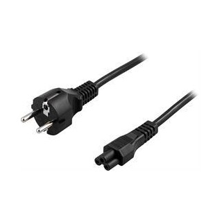 DELTACO grounded cable, CEE 7/7 , EC 60320 C5 , max 250V / 2.5A, 10m, black DEL-109H