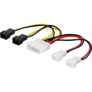Cable DELTACO 4x3-pin / SSI-38