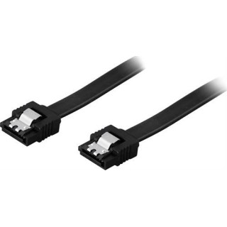Cable DELTACO SATA 6Gb/s, 1m, black / SATA-1003