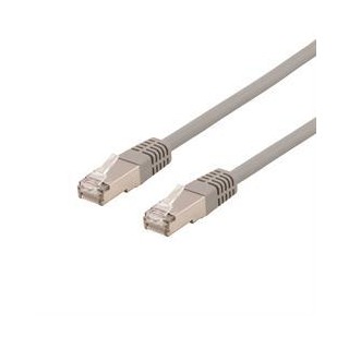 DELTACO U / FTP Cat6a patch cable, 2m, 500MHz, Delta-certified, LSZH, gray STP-62AU