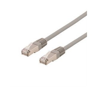 DELTACO U/FTP Cat6a patch cable, 3m, 500MHz, Delta-certified, LSZH, grey STP-63AU