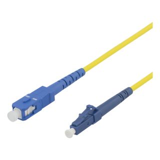Fiber cable DELTACO 5m, LC - SC, 9/125, OS1/2, single mode, LSZH / LCSC-85