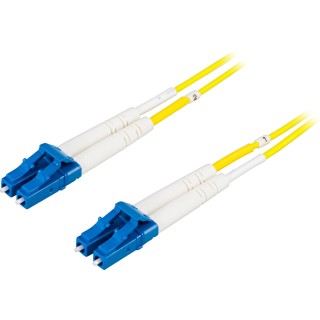 Fiber cable DELTACO LC - LC, 9/125, OS2, duplex, singlemode, 3m / LCLC-3S