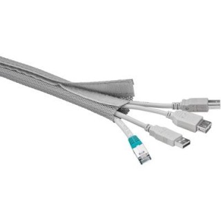 Cable wrap DELTACO nylon, 1.8m, grey / LDR07
