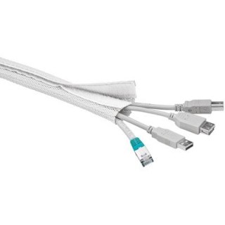 Канал для кабеля DELTACO нейловый,1.8м,белый / LDR09