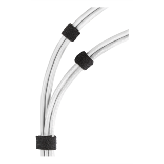 Hook and loop fastener cable ties, width 20mm, 5m, black DELTACO / CM2005S