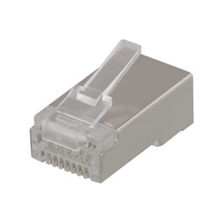 DELTACO RJ45 connector for patch cable, Cat6a, shielded, 20pcs MD-21S