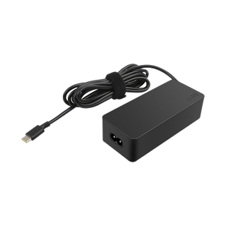 65W Power adapter, USB-C, smart voltage Lenovo black / DEL1009875