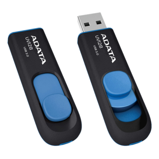 USB 3.0 memory  A-DATA UV128 128GB, black/blue AUV128-128G-RBE / ADATA-73