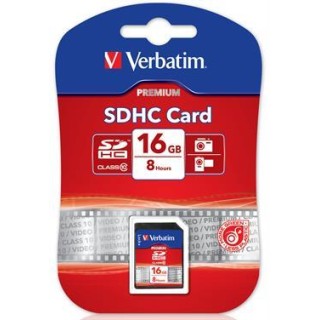 Verbatim memory cards, SDHC, 16GB , Secure Digital High-Capacity, Class 10 / V43962