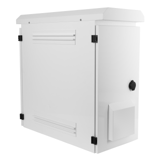Cabinet DELTACO 19", 6U, 600x280x600mm, vertical mounting, IP55, white / 19-5606WP