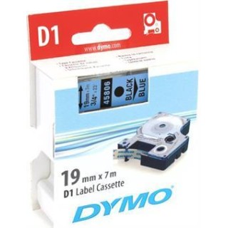 D1, brand tape, 19mm, black text on blue tape, 7m - 45806 DYMO / S0720860