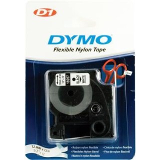 D1, marking tape in nylon, 12 mm, black text on white tape, 3.5 m roll DYMO / 16957 / S0718040