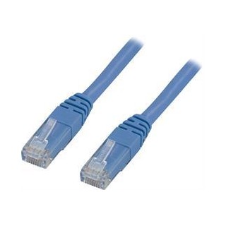 Cable DELTACO U / UTP Cat5e 1.0 m, blue / B1-TP