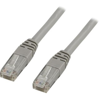 DELTACO U / UTP Cat5e patch cable 0.5m, 100MHz, Delta-certified, gray  / 05-TP