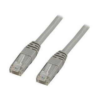 DELTACO U / UTP CAT6 patch cable, 15m, 250MHz, Delta certified, LSZH, gray / TP-615