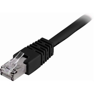 DELTACO F / UTP Cat6 patch cable, 0.5m, 250MHz, Delta-certified, LSZH, black / STP-60S
