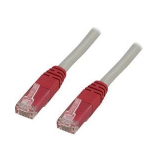 DELTACO U / UTP Cat6 patch cable, cross-connected, 1m, 250MHz, Delta-certified, LSZH, red / TP-61X