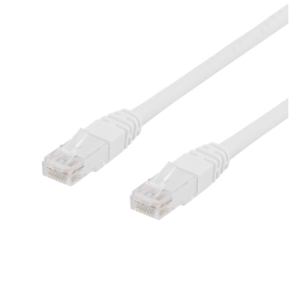 Network cable DELTACO U/UTP Cat6, 0.5m, white / TP-60V-K / R00210001