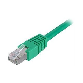 Patch Cable DELTACO F / UTP Cat6, LSZH, 0.3m, green / STP-603G