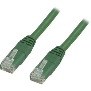 Patch cable DELTACO U/UTP Cat6, 1.5m, 250MHz, Delta certified, LSZH, green / TP-611G