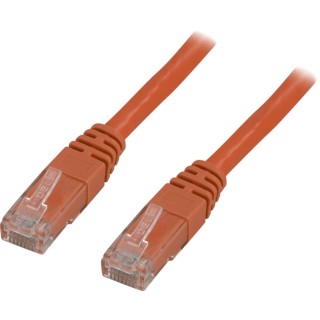 Patch cable DELTACO U/UTP Cat6, 1.5m, 250MHz, Delta certified, LSZH, orange / TP-611-OR