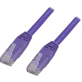 Patch cable DELTACO U/UTP Cat6, 1.5m, 250MHz, Delta certified, LSZH, purple / TP-611P