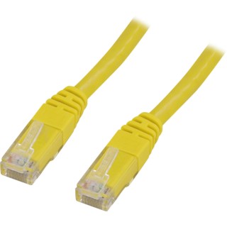 Patch cable DELTACO U/UTP Cat6, 1.5m, 250MHz, Delta certified, LSZH, yellow / TP-611GL