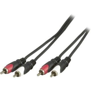 Cable DELTACO audio, 2xRCA-2xRCA, 1.0m / MM-109-K