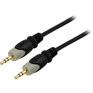 Cable DELTACO audio, 3.5mm-3.5mm,10.0m / MM-153-K