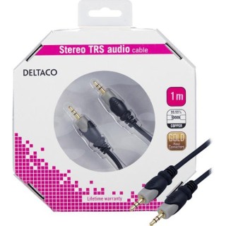 Cable DELTACO audio, 3.5mm-3.5mm, 1.0m / MM-149-K
