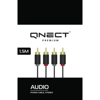 Cable QNECT 2xRCA-2xRCA, 1.5m / 101975